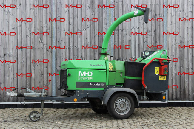 Holzhäcksler Anhänger Greenmech Arborist 150